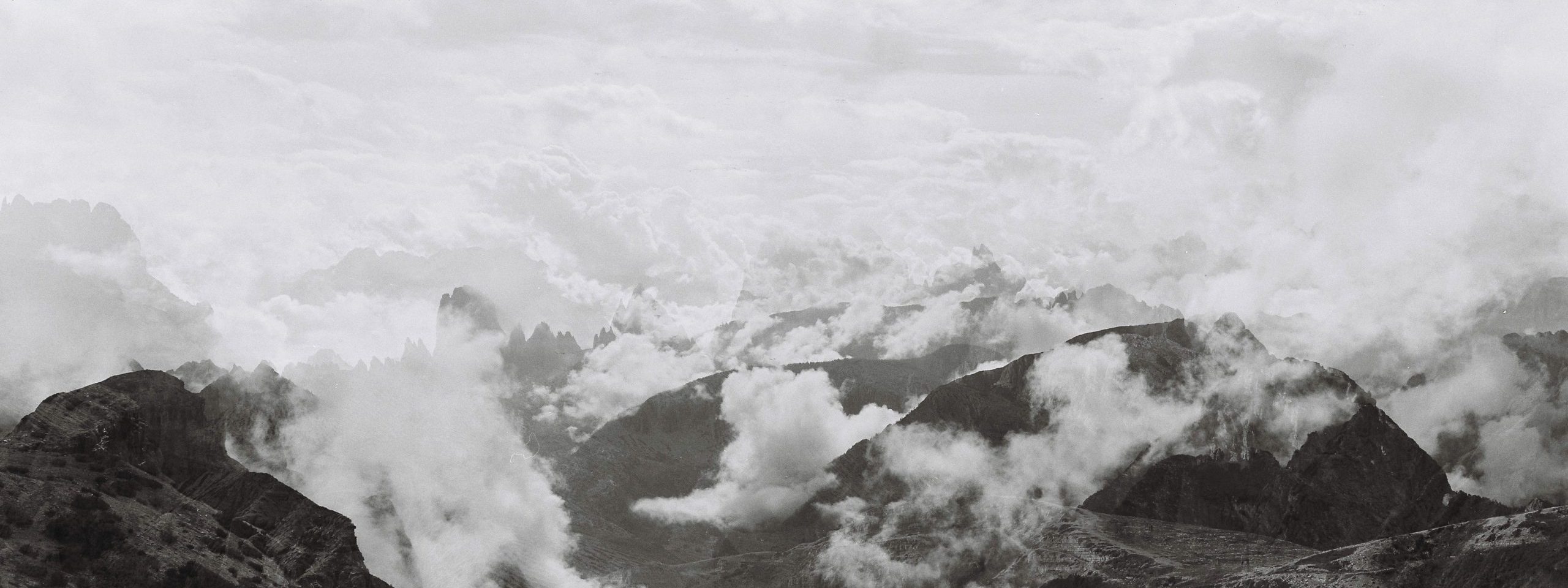 Blick ins Drei Zinnen Tal von der Auronzo Hütte aus. Teil der Sextner Dolomiten, Dolomiten, Ostalpen.
